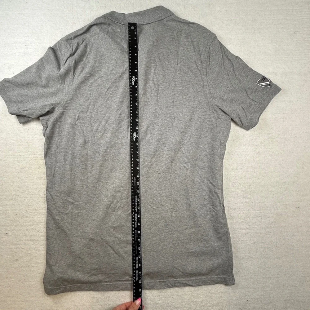 Banana Republic Mens XXL shirt Tall Gray Striped Cotton Polo preppy heritage